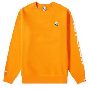 AAPE LOGO ARM CREW SWEAT